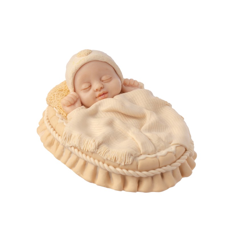 Silikonform "Baby im Kinderbett"