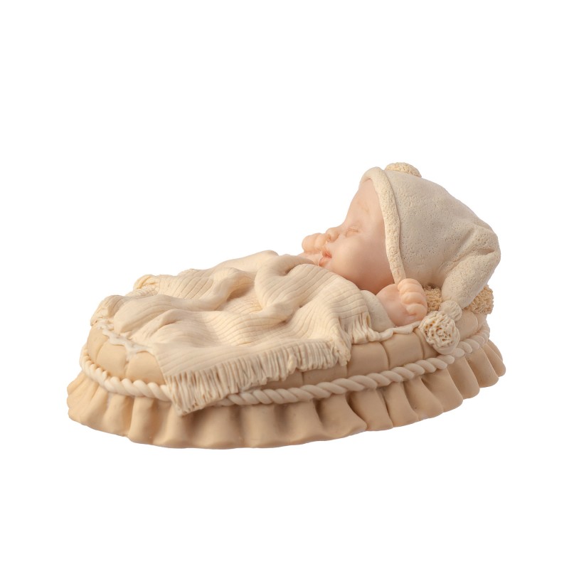 Silikonform "Baby im Kinderbett"