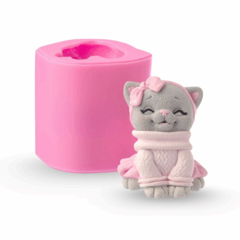 Silikonform "Kätzchen mit Pullover"