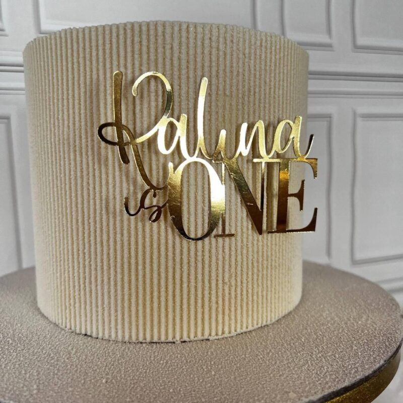 [Name] is ONE Cake Topper
